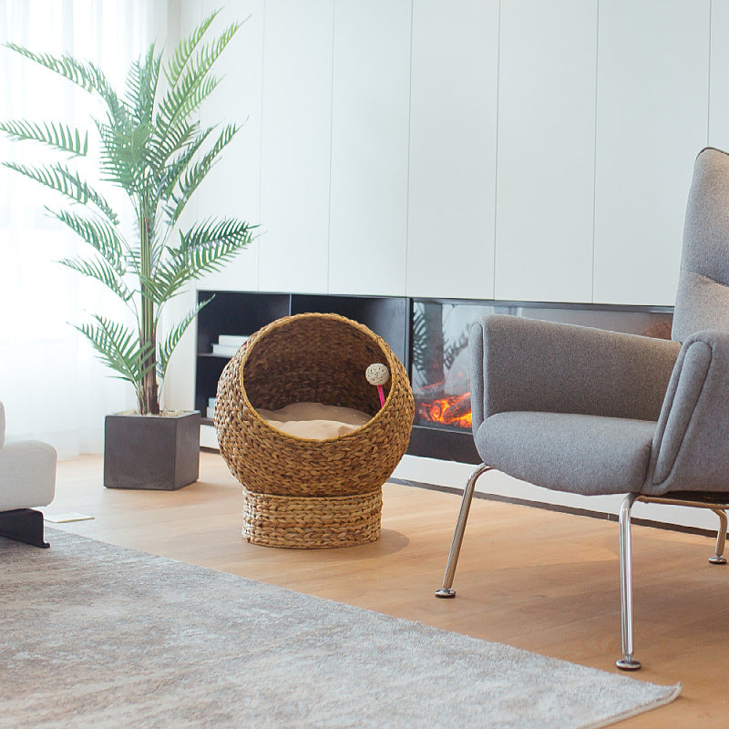 Cat Cave Woven Natural Fiber | High & Bury
