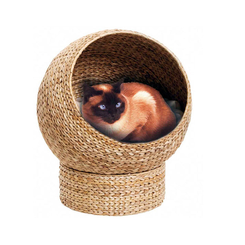 Cat Cave Woven Natural Fiber | High & Bury