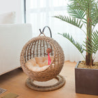 Cat Hammock Woven Natural Fiber | High & Bury