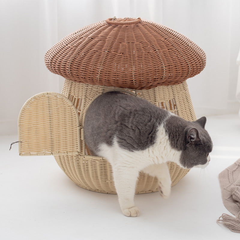 Cat House Woven Natural Fiber | High & Bury
