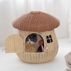 Cat House Woven Natural Fiber | High & Bury