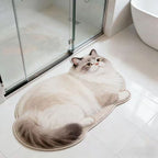 Cat-Shaped Bath Mat | High & Bury
