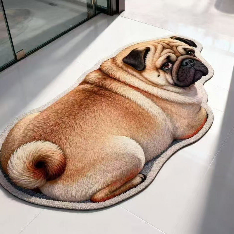 Cat-Shaped Plush Bath Mat | High & Bury