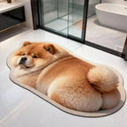 Cat-Shaped Plush Bath Mat | High & Bury