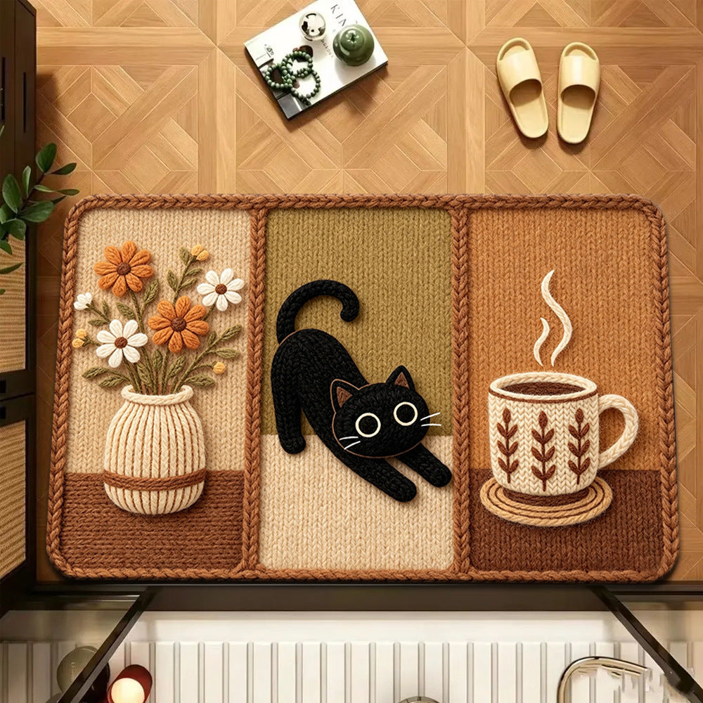 Cat-Themed Decorative Area Mat | High & Bury