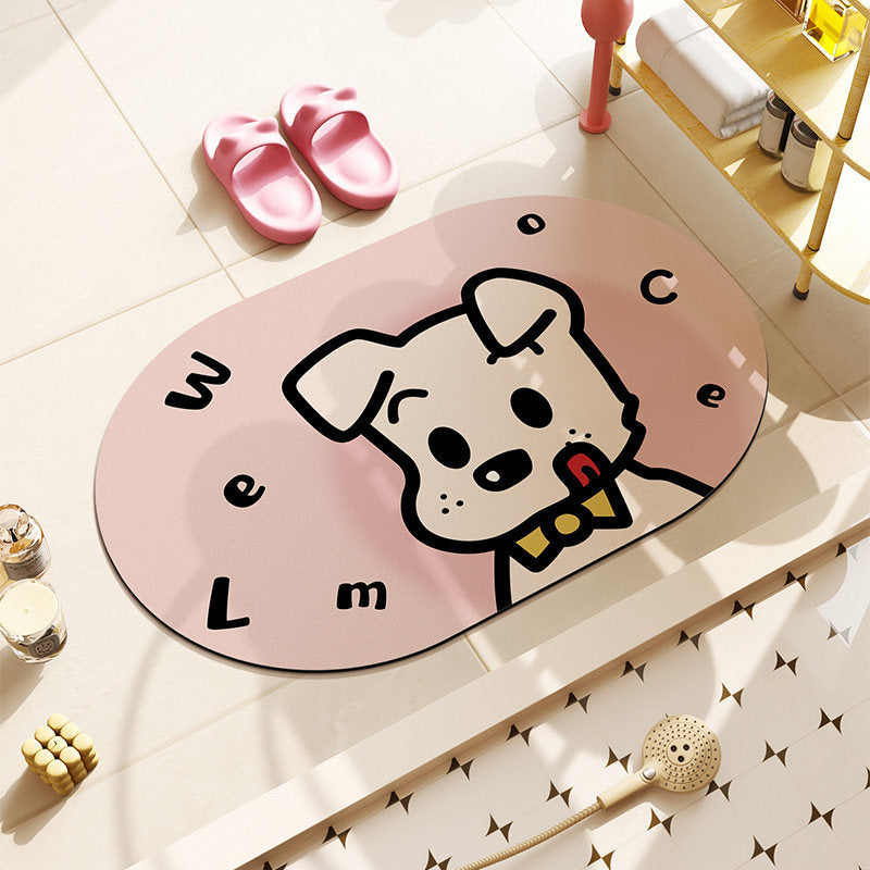 Cat-Themed Plush Bath Mat | High & Bury