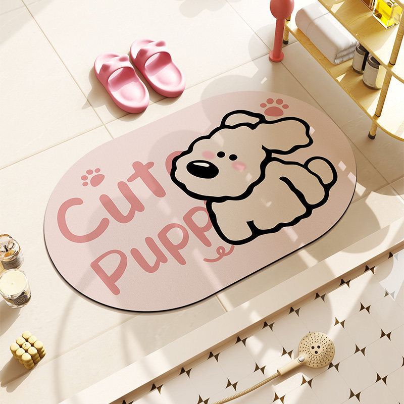 Cat-Themed Plush Bath Mat | High & Bury
