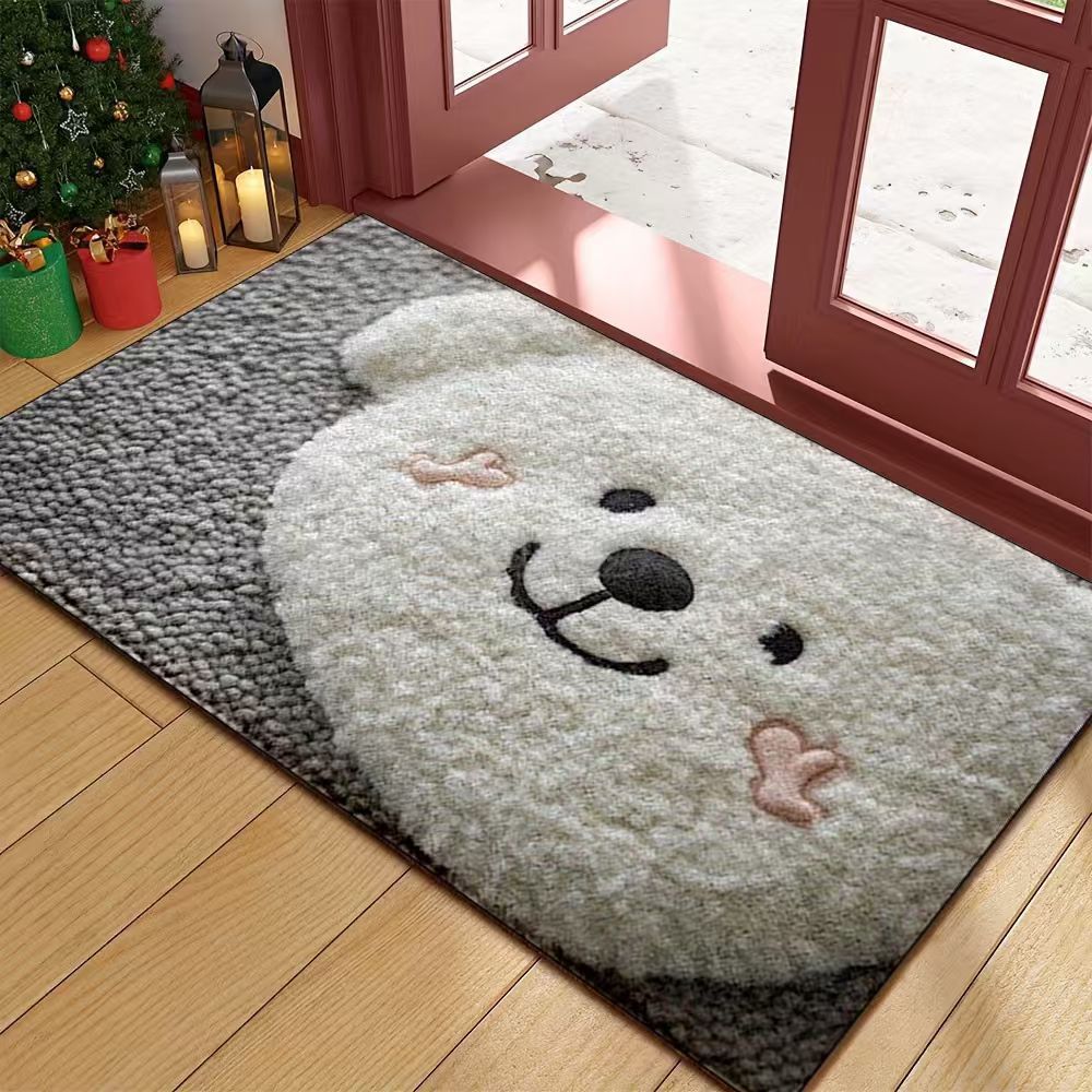 Cat-Themed Plush Floor Mat | High & Bury