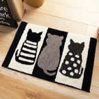 Cat-Themed Plush Floor Mat | High & Bury
