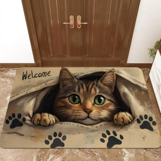 Cat-Themed Welcome Mat | High & Bury
