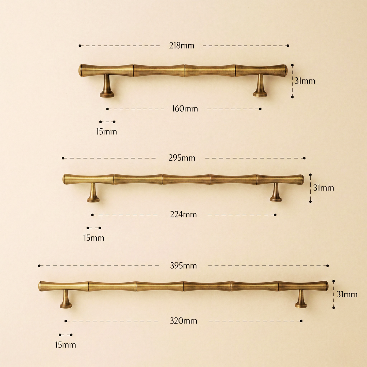 Cedarbrook Solid Brass Cabinet Handle