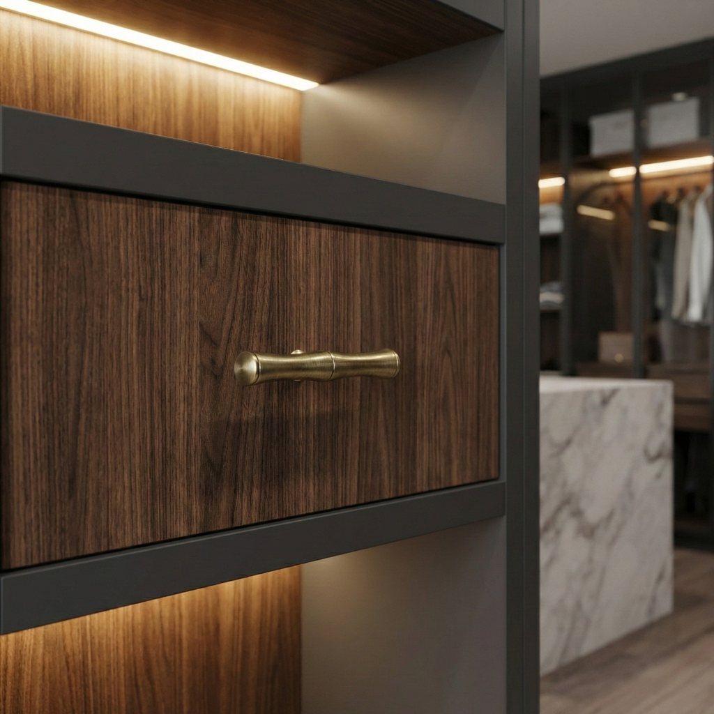 Cedarbrook Solid Brass Cabinet Handle