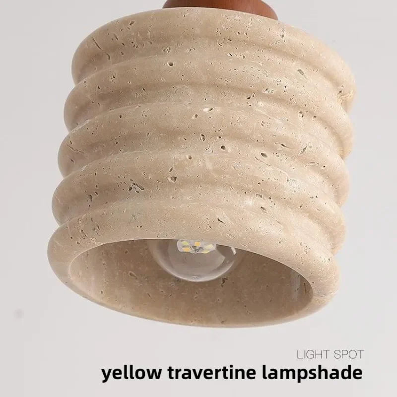 Cedarmont Travertine Pendant Lamp