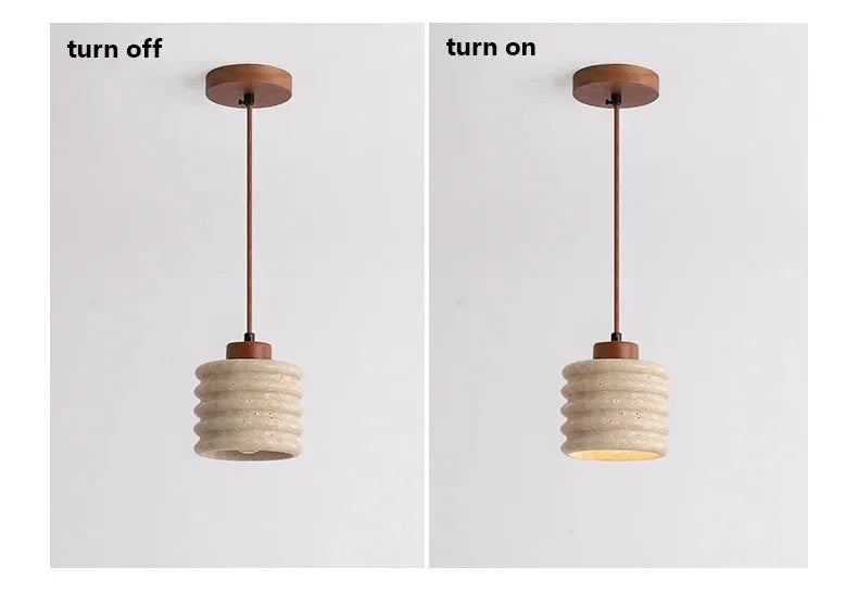 Cedarmont Travertine Pendant Lamp