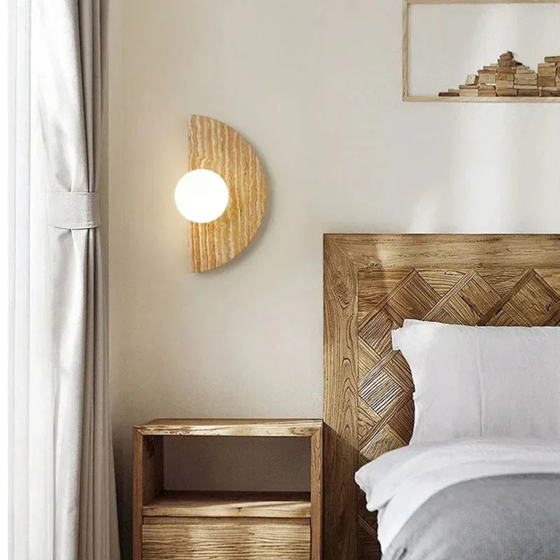 Cedarmont Travertine Wall Lamp