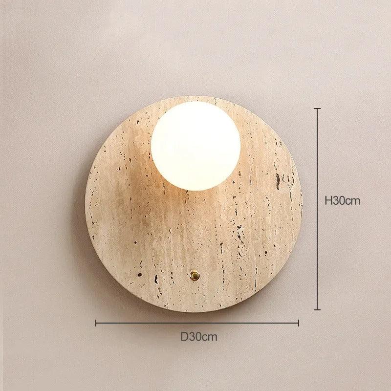 Cedarmont Travertine Wall Lamp - Natural