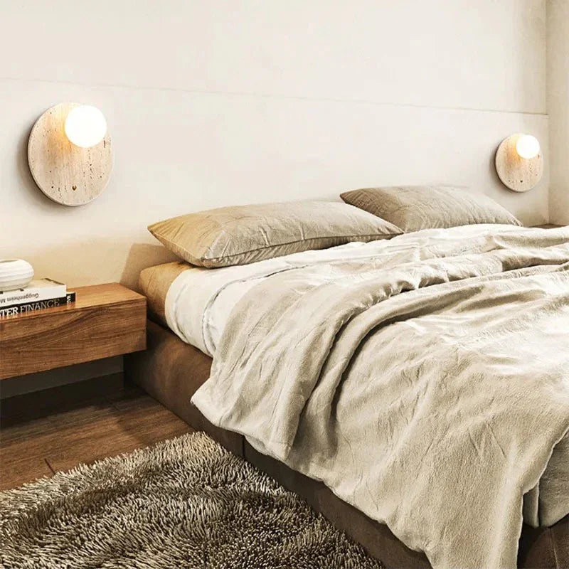 Cedarmont Travertine Wall Lamp - Natural