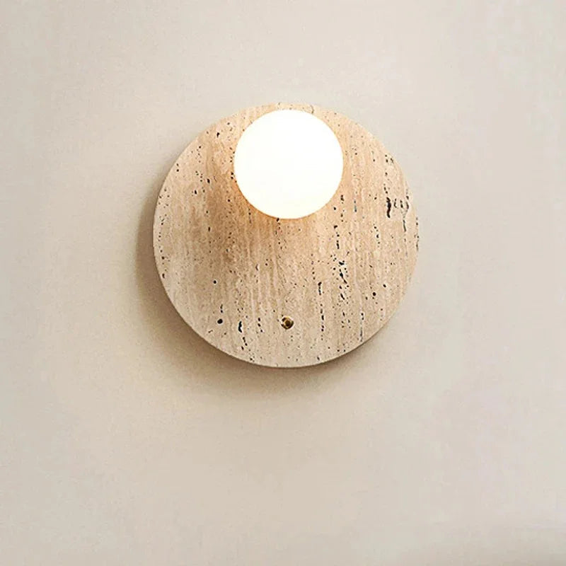 Cedarmont Travertine Wall Lamp - Natural