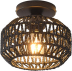 Ceiling Light Soft Textile Metal | High & Bury