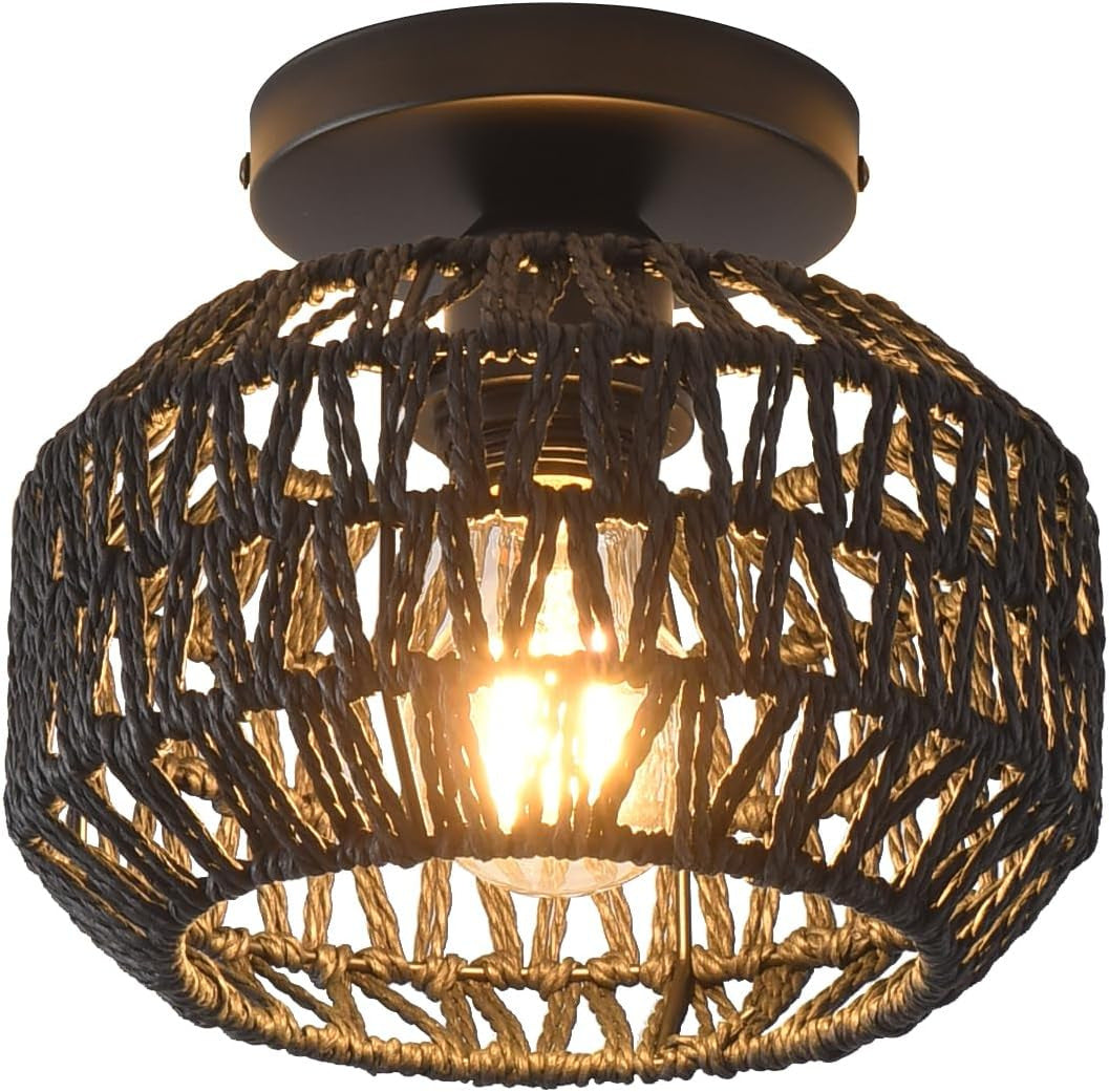 Ceiling Light Soft Textile Metal | High & Bury