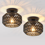 Ceiling Light Soft Textile Metal | High & Bury