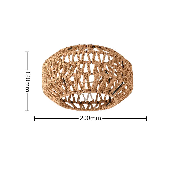 Ceiling Light Soft Textile Metal | High & Bury