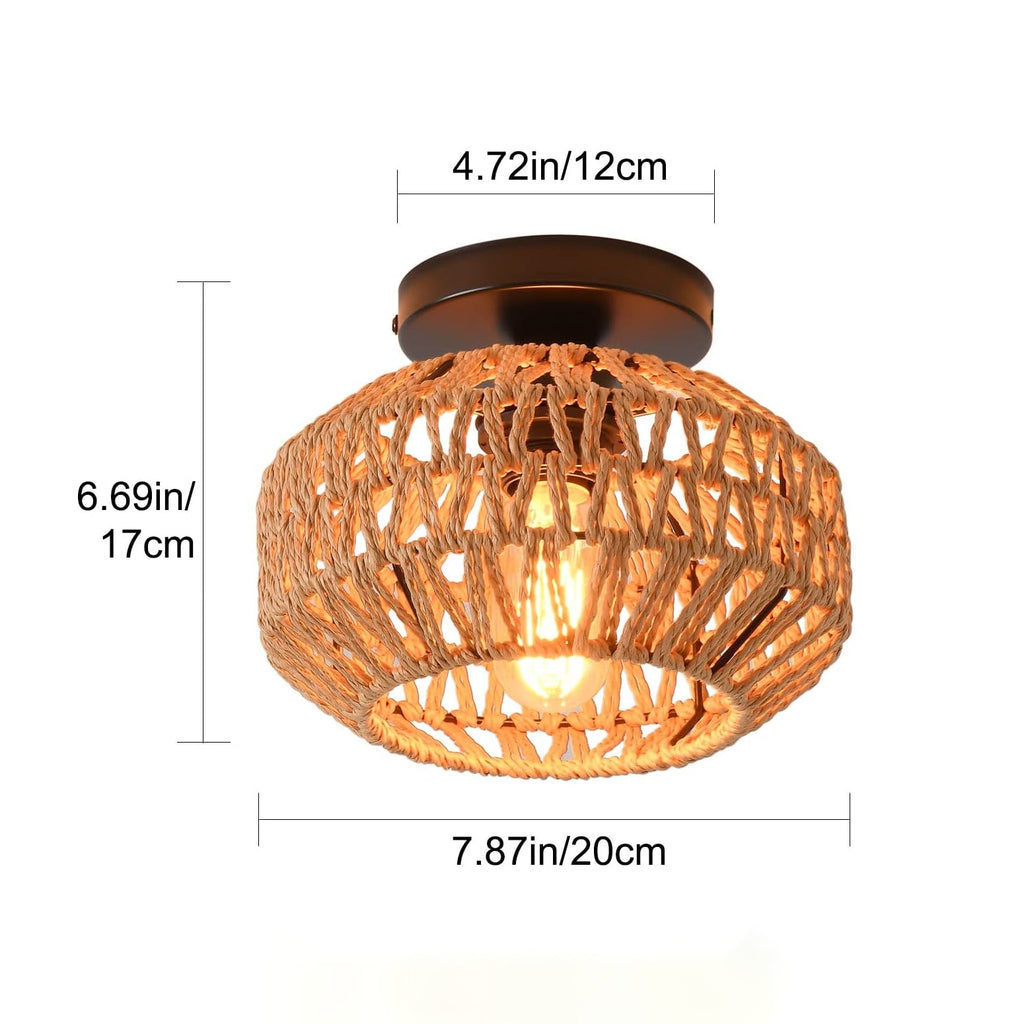 Ceiling Light Soft Textile Metal | High & Bury