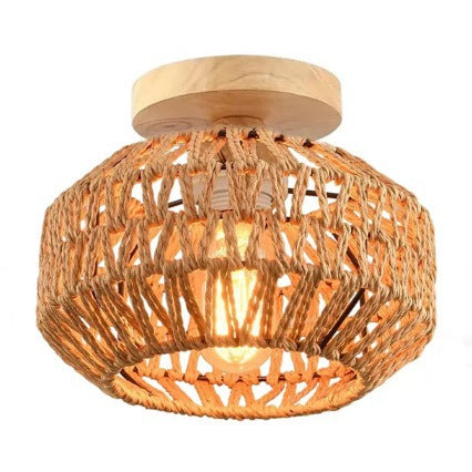 Ceiling Light Soft Textile Metal | High & Bury