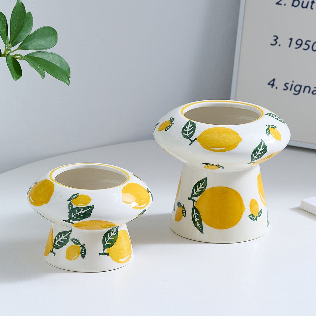 Ceramic Vase with Strawberry Pattern | High & Bury