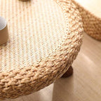 Chair Set Woven Natural Fiber Wood | High & Bury