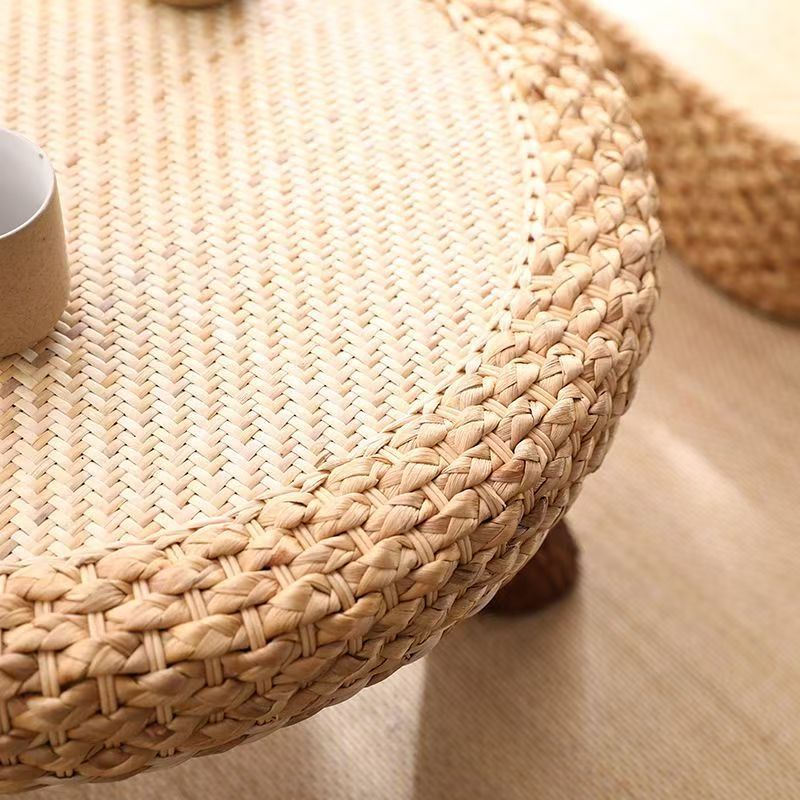 Chair Set Woven Natural Fiber Wood | High & Bury