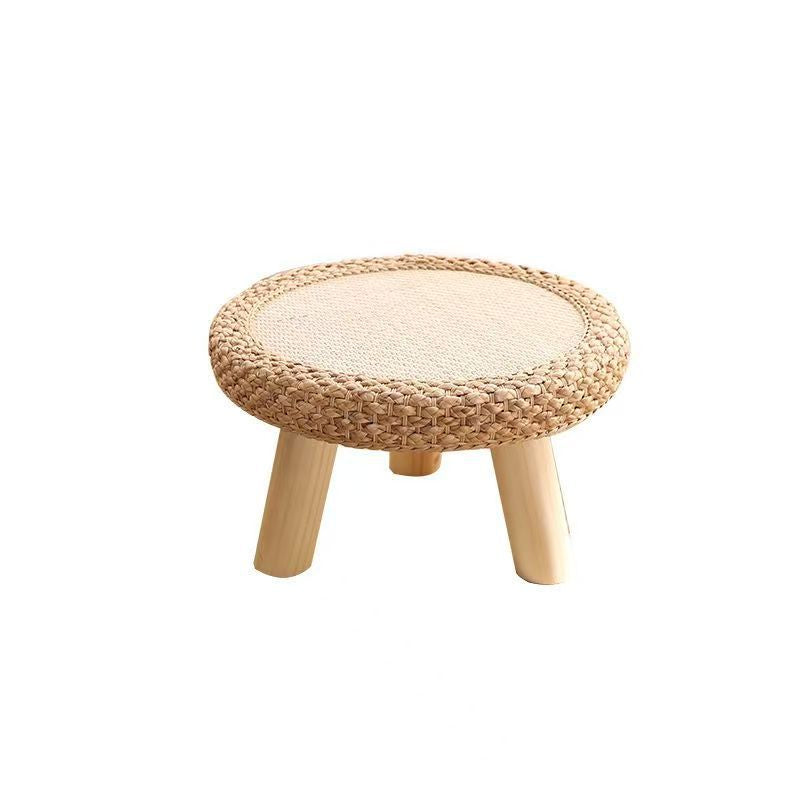 Chair Set Woven Natural Fiber Wood | High & Bury