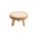 Chair Set Woven Natural Fiber Wood | High & Bury