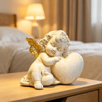 Charming Angel Figure with Heart Motif | High & Bury