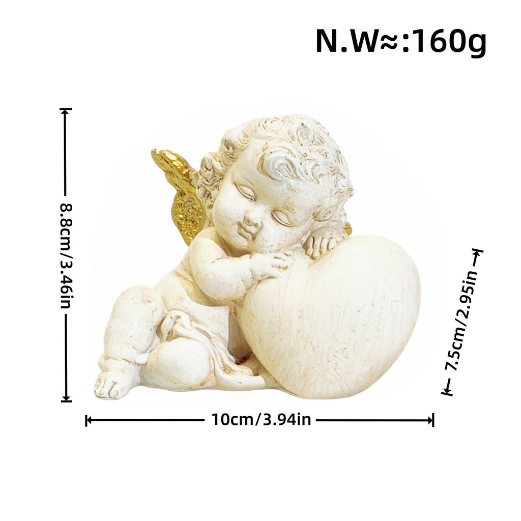 Charming Angel Figure with Heart Motif | High & Bury