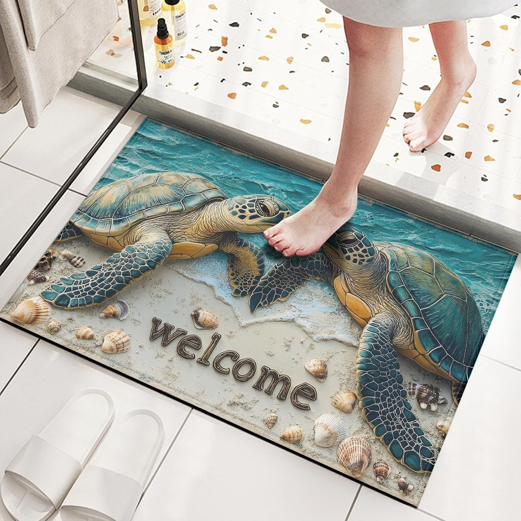 Charming Floral Welcome Mat | High & Bury