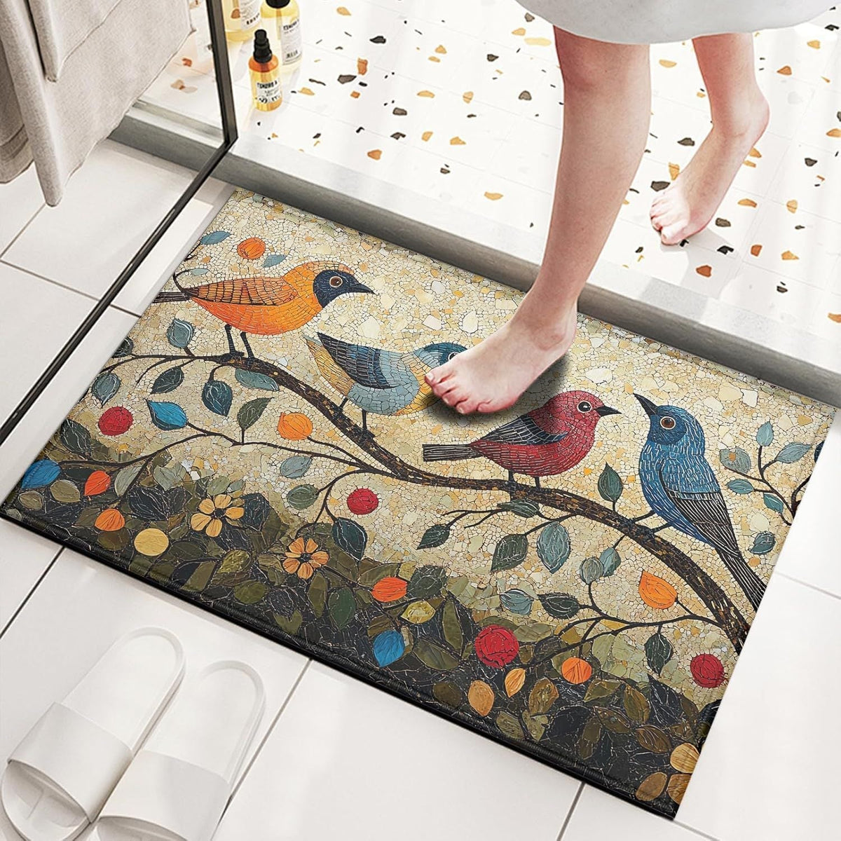 Charming Floral Welcome Mat | High & Bury