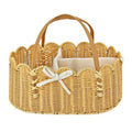Charming Storage Basket with Leather Handles | High & Bury