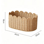 Charming Storage Basket with Ruffle Detail | High & Bury