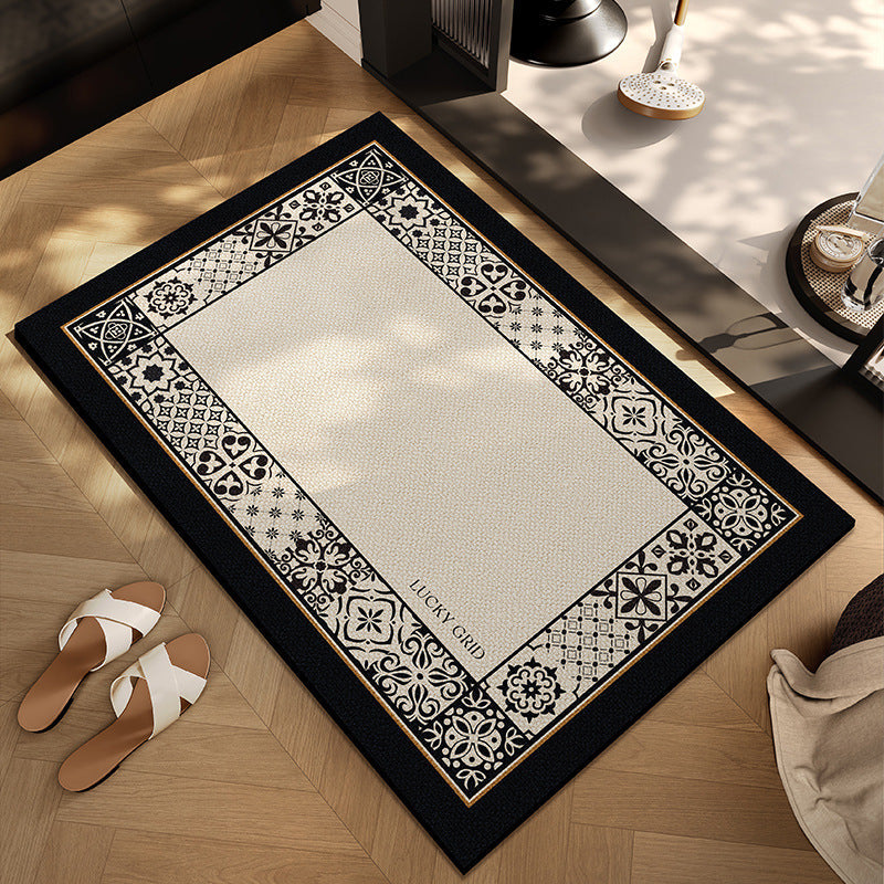 Checkerboard Patterned Entryway Mat | High & Bury