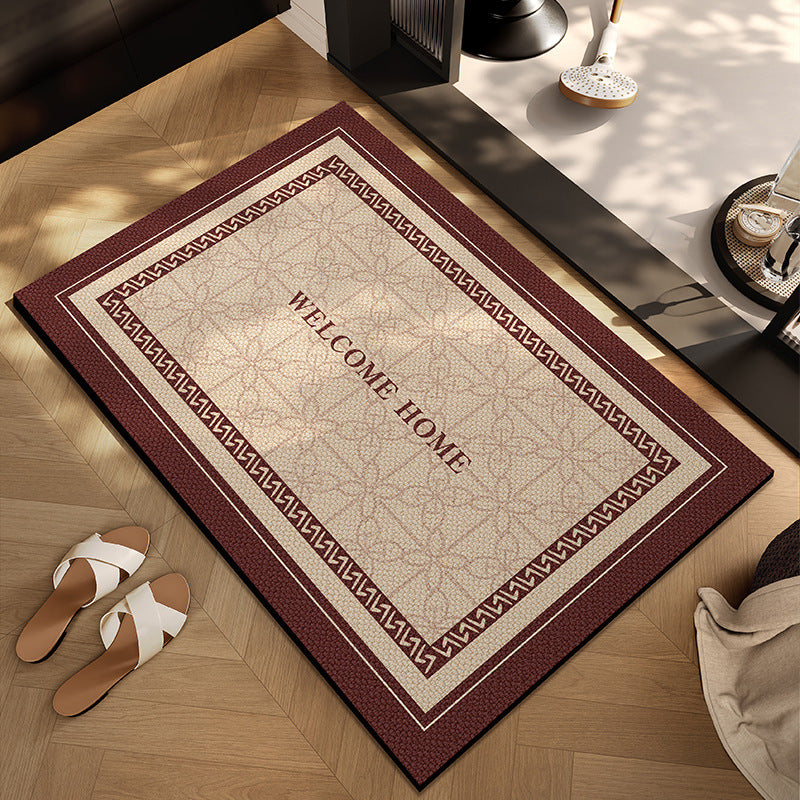 Checkerboard Patterned Entryway Mat | High & Bury