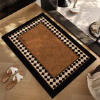Checkerboard Patterned Entryway Mat | High & Bury
