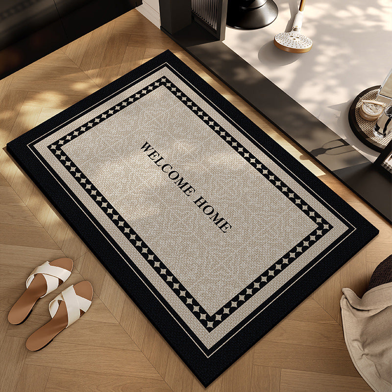 Checkerboard Patterned Entryway Mat | High & Bury