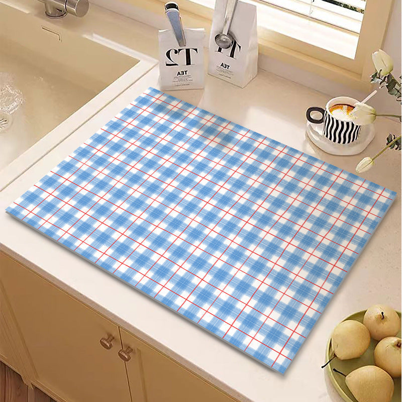 Checkered Kitchen Mat | High & Bury