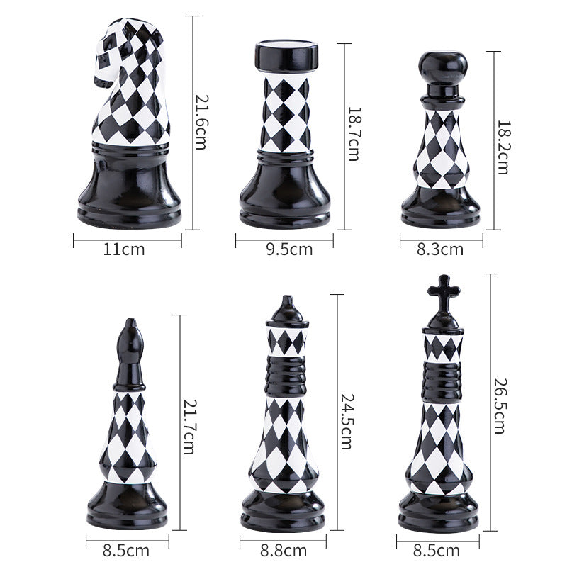 Chess Set Molded Plastic | High & Bury