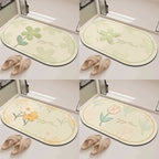Chic Inspirational Floral Bath Mat | High & Bury