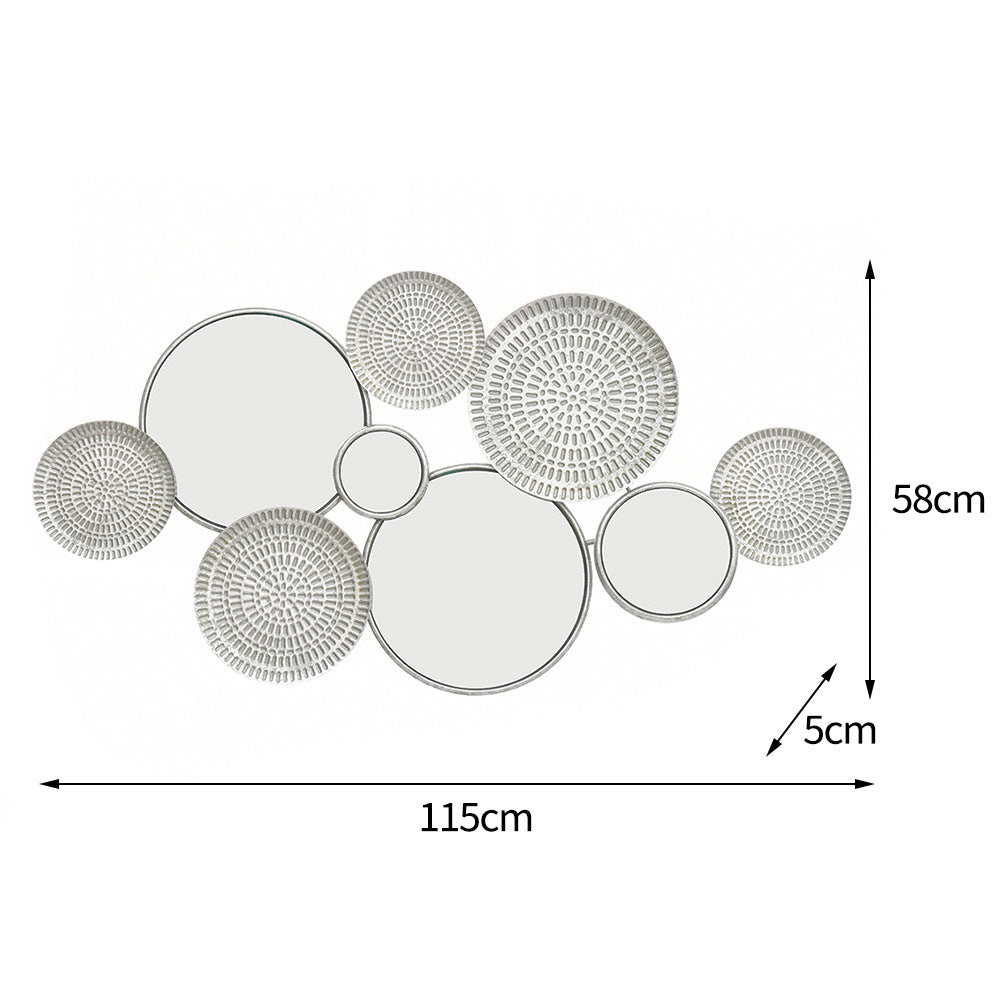 Chic Interconnected Circular Mirror Ensemble | High & Bury