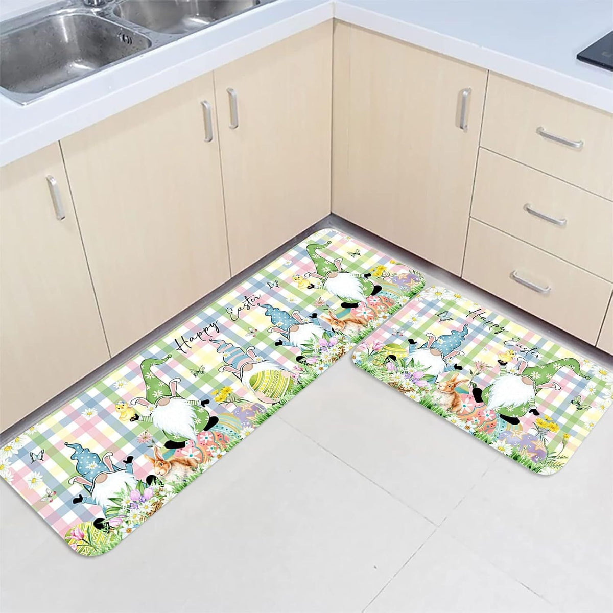 Children's Easter-Themed Kitchen Floor Mat | High & Bury