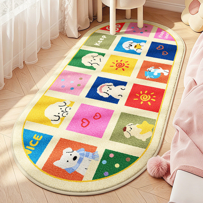 Children's Playful Animal Design Area Rug | High & Bury