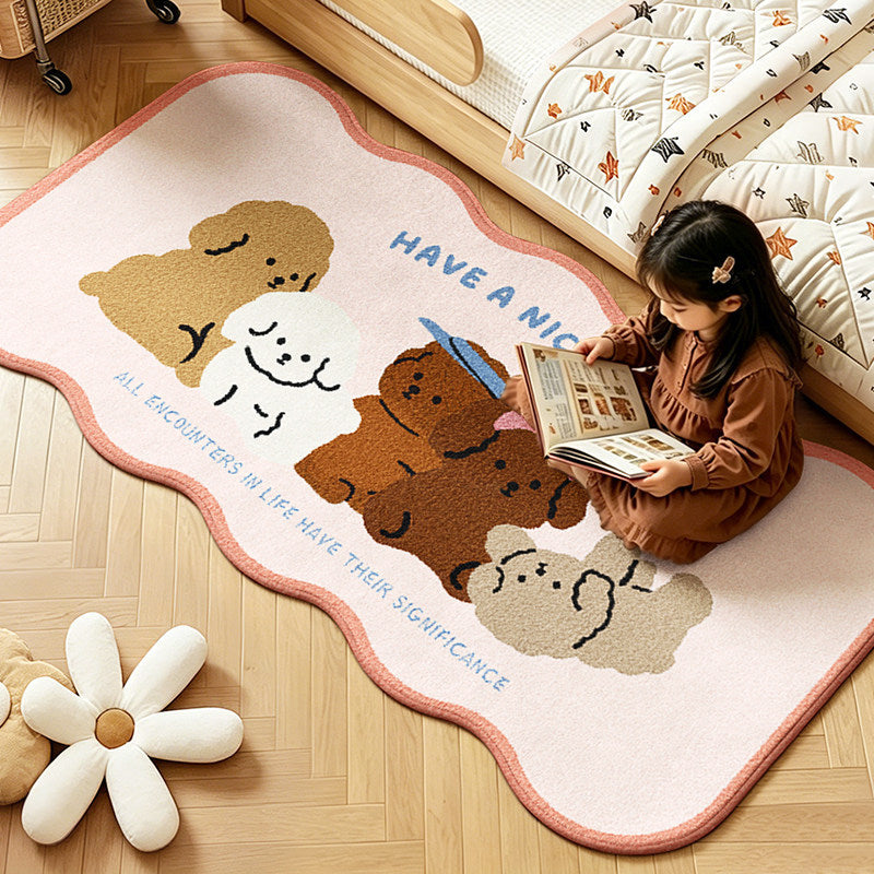 Children's Playful Animal Design Area Rug | High & Bury